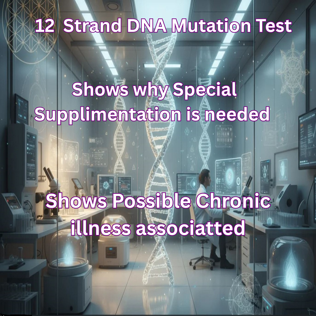 12 Strand DNA Mutation testing for the chronically ill. This effects everyone.