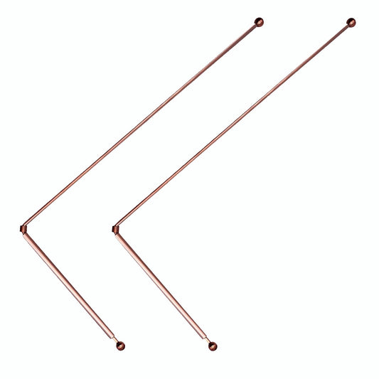 99.9% Copper Dowsing Rods Spiritual for Ghost Hunting,Water Divining,Energy Healing,Spirit Rods Water Witching Sticks Paranormal Equipment Divination Tools(2 Pcs)